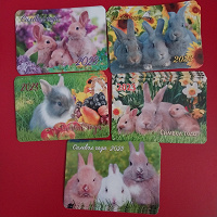 Отдается в дар Календарики кролики