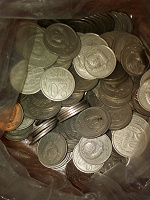Отдается в дар мешок 20 коп. монет