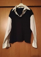 Отдается в дар Рубашка -обманка для школьника 134 -140