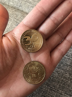 Отдается в дар 3 коллекционные монетки от Макдональдс