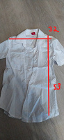 Отдается в дар Белая рубашка детская с коротким рукавом
