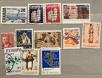 Отдается в дар Почтовые марки иностранные