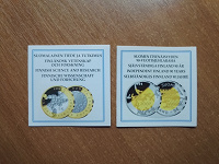 Отдается в дар Сертификаты от монет Финляндии