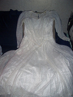 Отдается в дар платье свадебное из 80-х р-р 50