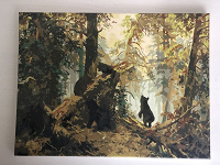 Отдается в дар Картина «Мишки в лесу»