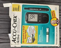 Отдается в дар Глюкометр accu check active