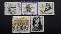 Отдается в дар Немецкие личности на почтовых марках Германии.