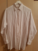 Отдается в дар Белая женская блузка с вышивкой, р-р 46-48