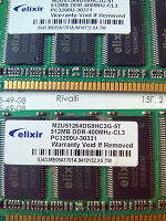 Отдается в дар память DDR — по 512 Мб 2 планки