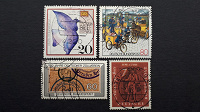 Отдается в дар Почта и почтальоны на почтовых марках Германии.