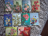 Отдается в дар Советские открытки фото (цветы)