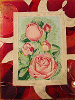 Отдается в дар Мамина картина на стекле «Розы».