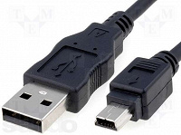 Отдается в дар USB кабель Am-mini USB 0.3m