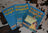 Отдается в дар Учебник и тетрадь Enjoy English 3