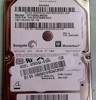 Отдается в дар Жесткий диск HDD 1Tb SATA II