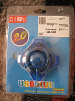 Отдается в дар USB HUB (разветвитель) на 4 порта
