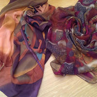 Отдается в дар Красивые шарф и платок