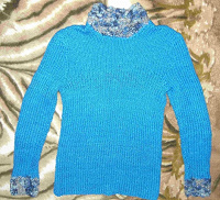 Отдается в дар синий свитерок