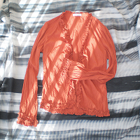 Блузка Promod кирпичного цвета