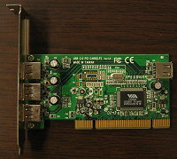 Отдается в дар USB 2.0 PCI Карта