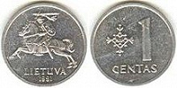 Отдается в дар Литовские, эстонские центы