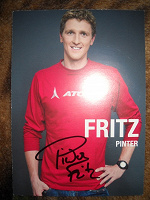 Отдается в дар Автограф австрийского биатлониста Friedrich Pinter