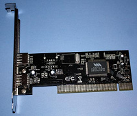 Отдается в дар USB 2.0 PCI host adapter 2 ports