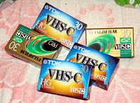 Отдается в дар Видеокассеты VHS-C