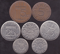 Отдается в дар Монеты Швеции и Нидерланд
