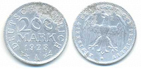Отдается в дар Германия 200 марок 1923 г.