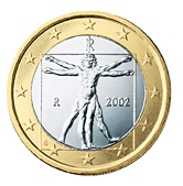 Отдается в дар Италия 1 евро 2008
