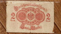 Отдается в дар Банкнота 2 марки 1914 Германия