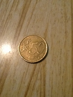 Отдается в дар Монета 50 euro cent