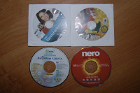 Отдается в дар CD-диски с программами, 4 шт.