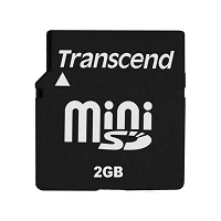 Отдается в дар mini sd карта 2gb transcend