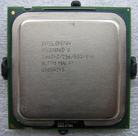 Отдается в дар Процессор Intel Celeron D с кулером