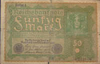 Отдается в дар Германия 50 марок 1919г.