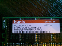 Отдается в дар Модуль оперативной памяти Hynix 512mb DDR400
