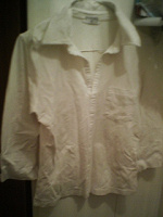 Отдается в дар блузка 46 р трикотаж белая