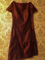 Отдается в дар Бордовое платье 42