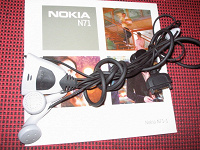 Отдается в дар Оригинальная гарнитура NOKIA + устан.диск для N71