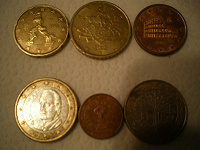 Отдается в дар Евроценты и евро