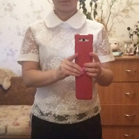 Отдается в дар Белая блузка
