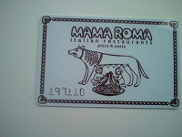 Отдается в дар дисконтная карта пиццерии Mama Roma