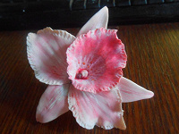 Отдается в дар Кольцо с большой орхидеей розового цвета