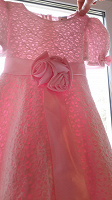 Отдается в дар Девчачье праздничное платье розовое 116