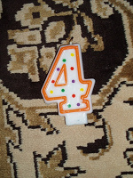Отдается в дар Цифра — свечка «4» на детский тортик