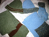Отдается в дар Комплект шапка+шарф — 2 штуки