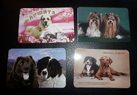 Отдается в дар Календари карманные с собаками на 2012