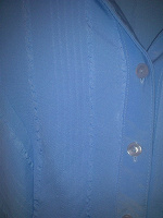 Отдается в дар Небесно голубая блуза р54